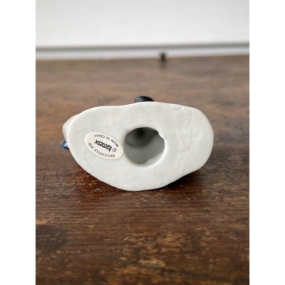 Vintage Lemax Dickens Collectibles 1991 Porcelain Snowman & Kids Figurine Holida - Picture 4 of 8